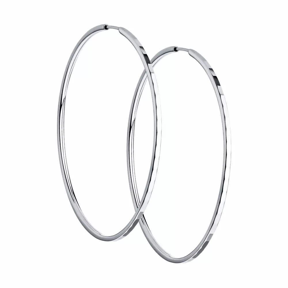 Серьги конго 94140094 серебро