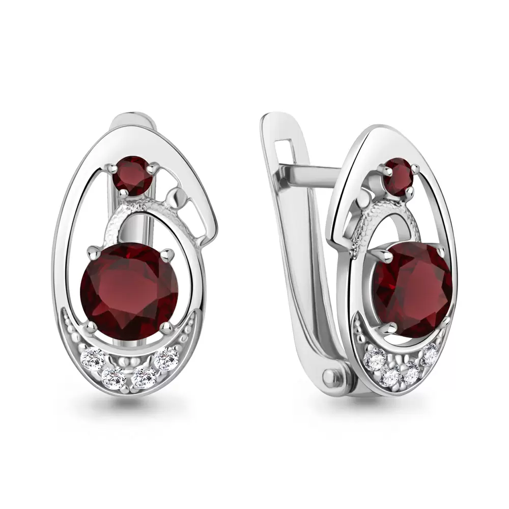 Серьги 4965503А.5 серебро