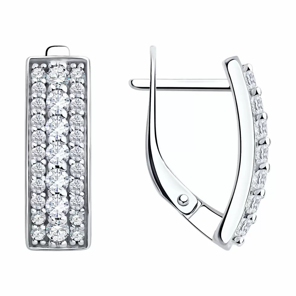Серьги 94027265 серебро