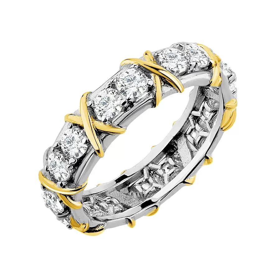Кольцо B17582-R серебро Тиффани Х