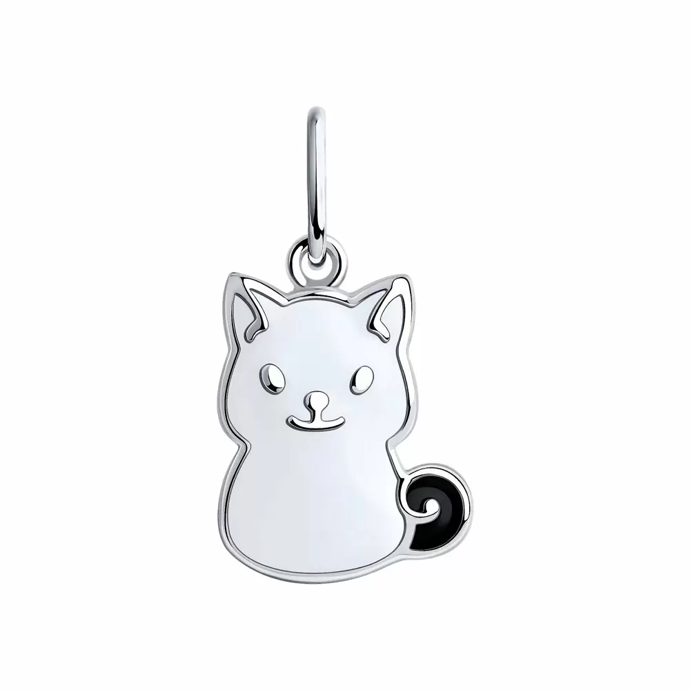 Подвеска 94032556 серебро Кот_0