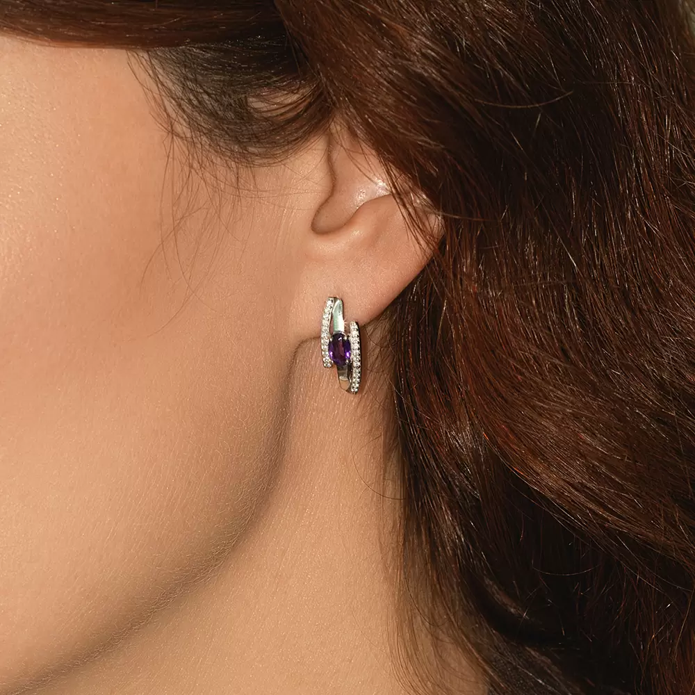 Серьги 02-4289.00АМ-00 серебро
