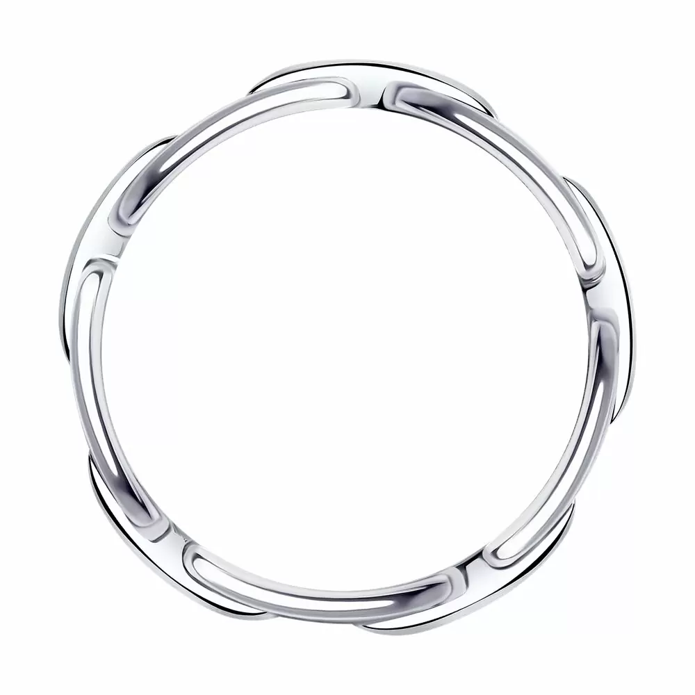 Кольцо 94013693 серебро Звенья_1