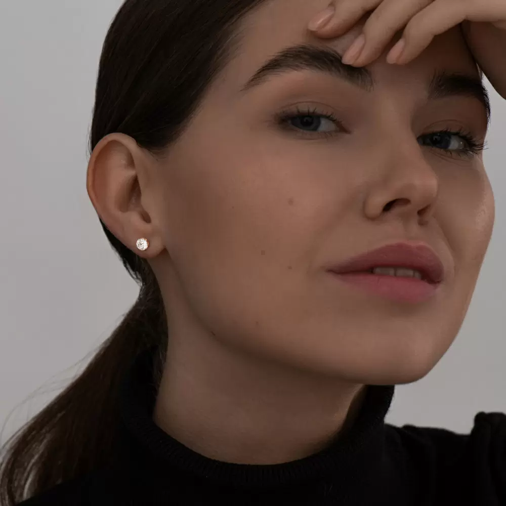 Серьги пусеты 93022269 серебро_2