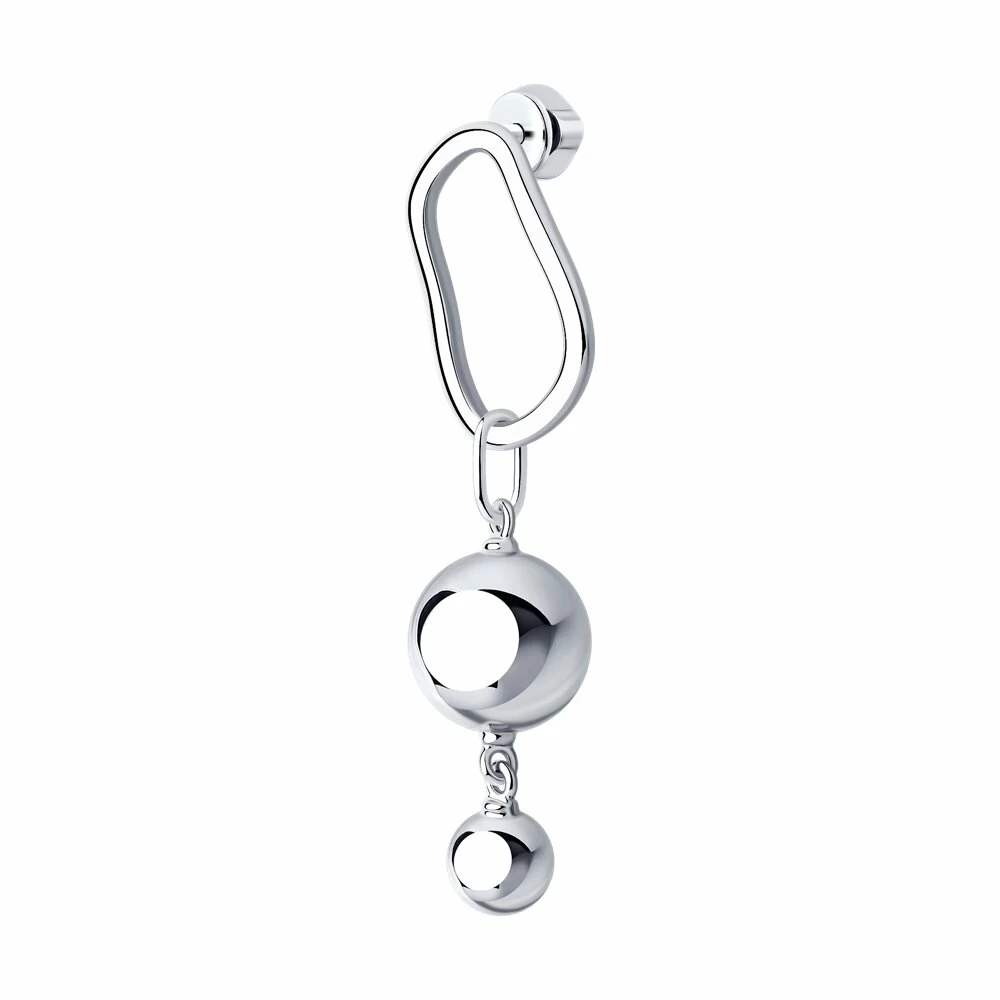 Серьги серьга одиночная 94170215 серебро_0