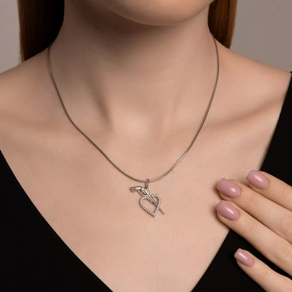 Подвеска 94033207 серебро Сердце_1