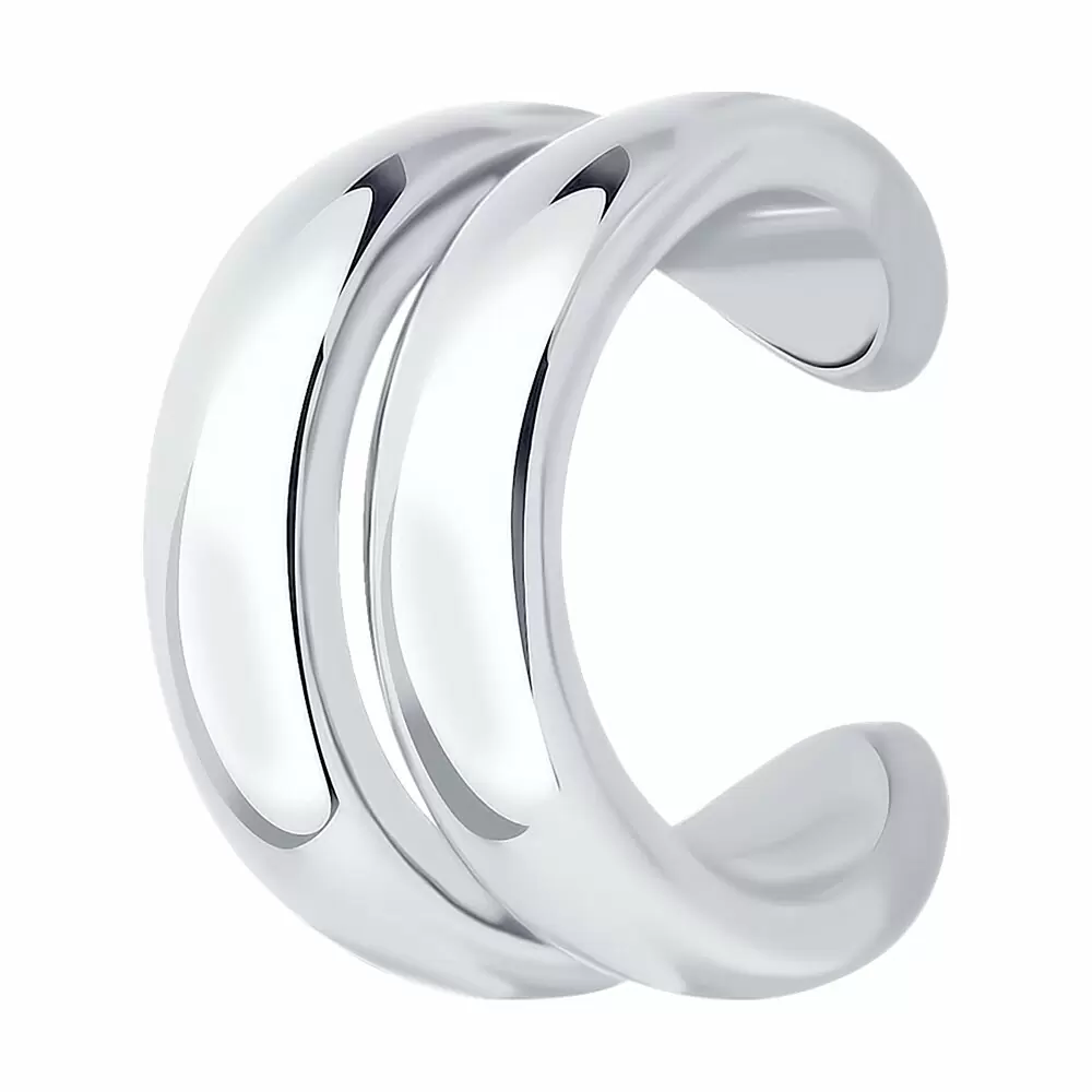 Серьги кафф 94170371 серебро_0
