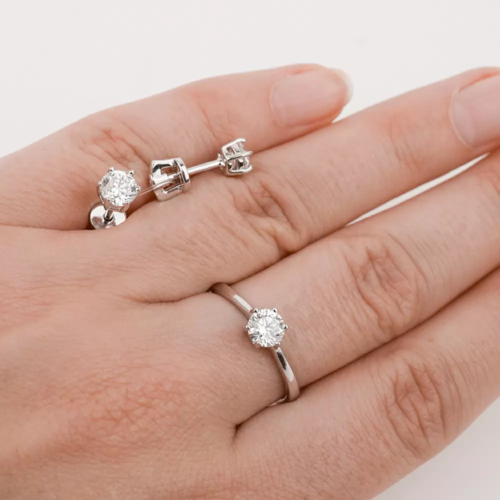 Серьги пусеты 192-045100 серебро