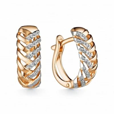 Серьги 24498-100 золото