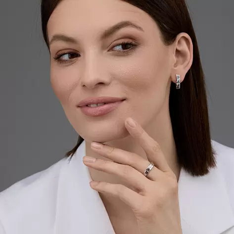 Серьги 02-4404.000Б-00 серебро