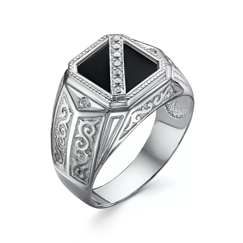 Печатка КМ-73.9Родир-с серебро