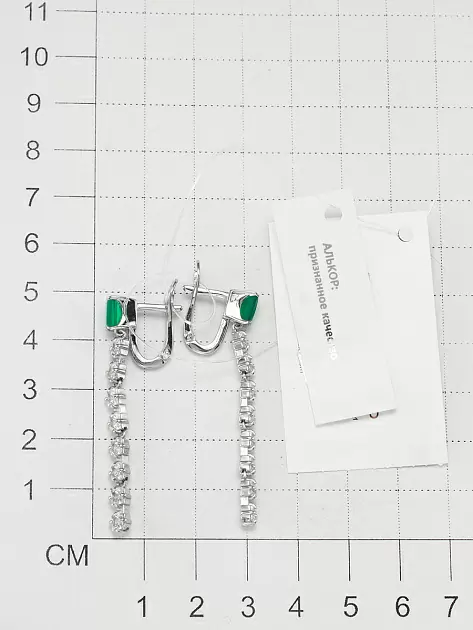 Серьги подвесные 02-3499.00АГ-00 серебро_1