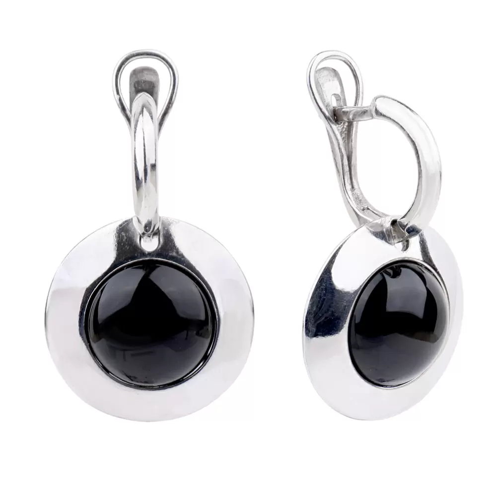 Серьги подвесные СЛ228-30 аг серебро