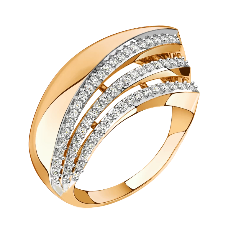 Кольцо 08-118319 золото