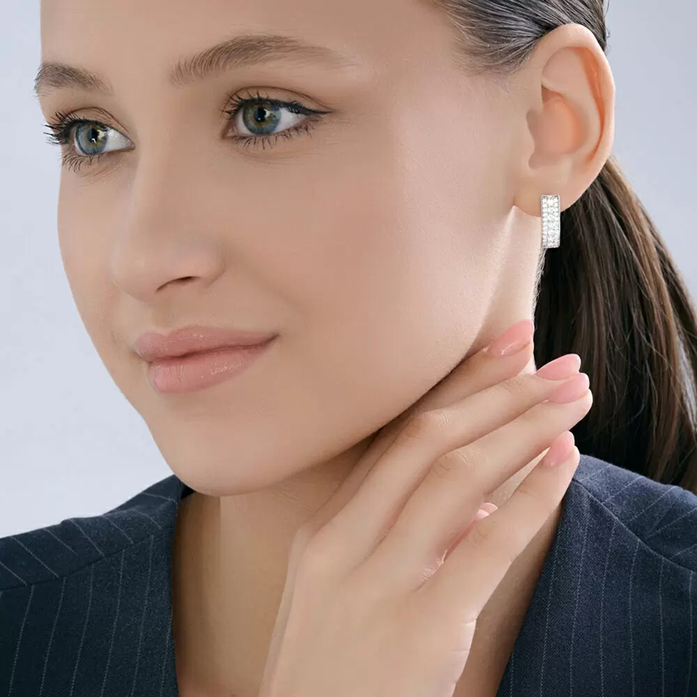 Серьги 94027265 серебро