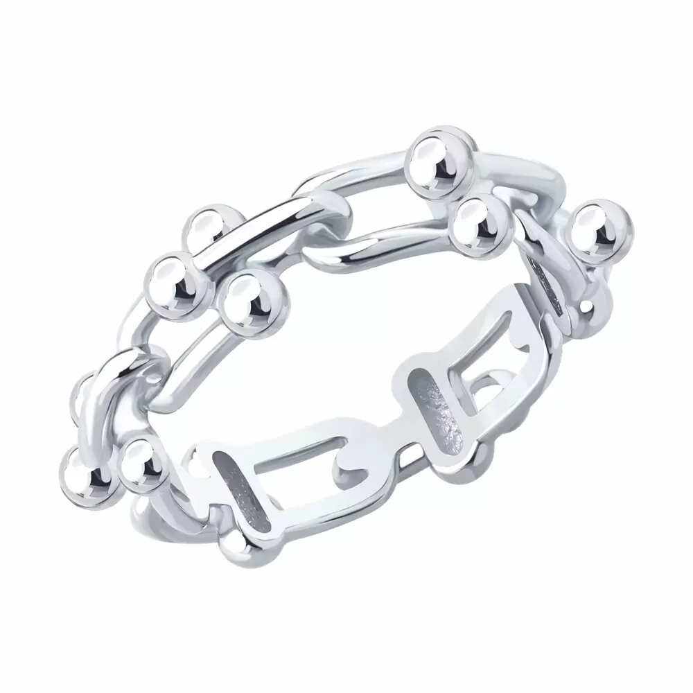 Кольцо 94014482 серебро Тиффани