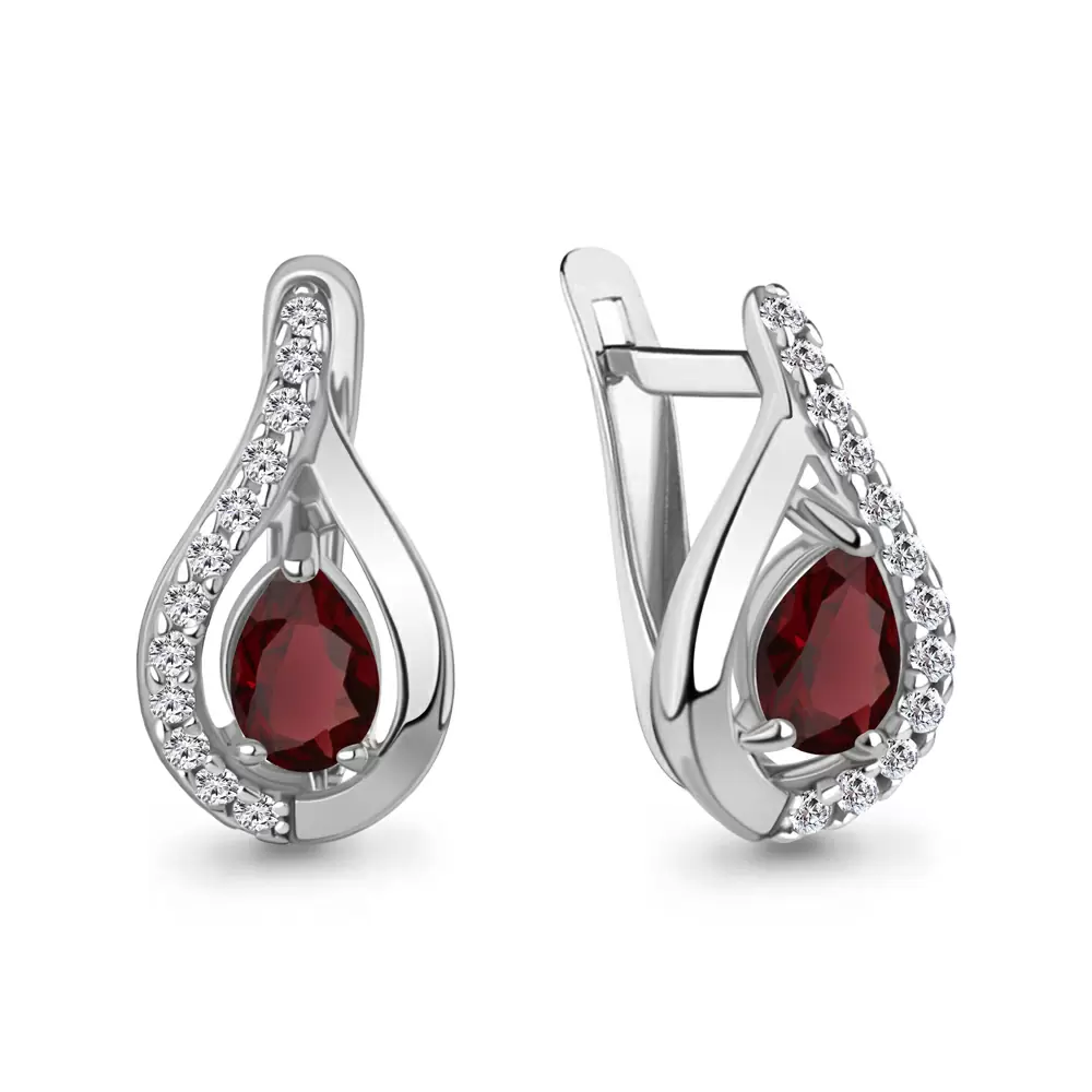 Серьги 40009803А.5 серебро