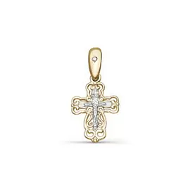 Крест христианский БР080171 золото