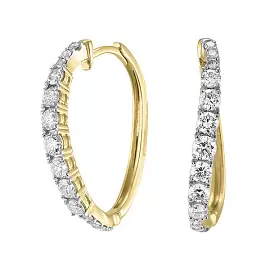 Серьги дорожка E101-E35435Y золото Дорожка_0