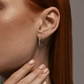 Серьги конго 94026681 серебро_2