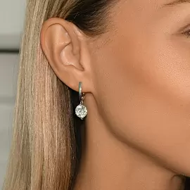 Серьги подвесные LLE10RK серебро_2