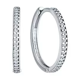 Серьги конго 94026681 серебро_1