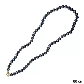 Бусы нить K-2500BL-2-60 ювелирный сплав Клевер_1