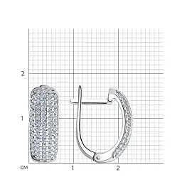 Серьги дорожка 94024255 серебро Дорожка_1