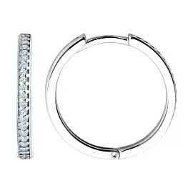 Серьги конго 94026681 серебро_0