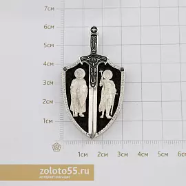 Подвеска религиозная христианская ладанка 504926-58 серебро молитва Отче наш_2