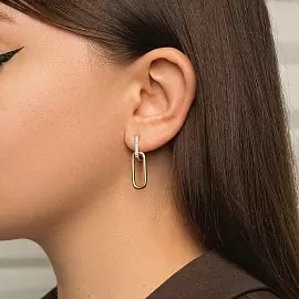 Серьги подвесные E101-E46416Y золото_1