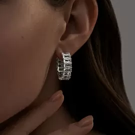 Серьги конго 94025316 серебро_1