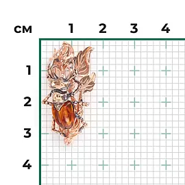 Брошь 04-0198-01-271-1110-58 золото Скарабей_2