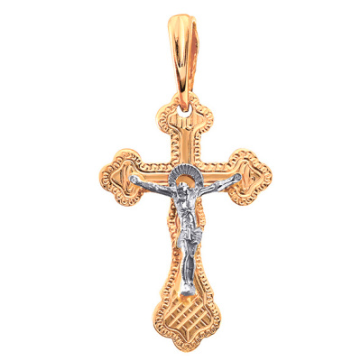 Крест христианский 810-00004-10-00-00-02 золото Полновесный