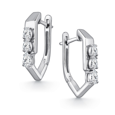 Серьги 02-5095.00КЦ-00 серебро