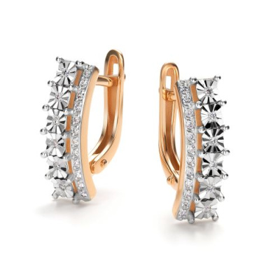Серьги дорожка 26880-100 золото