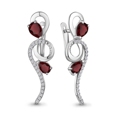 Серьги 4966403А.5 серебро