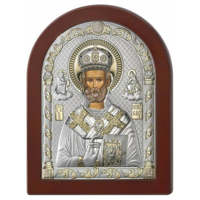 Икона 84126.4ORO ювелирный сплав Святой Николай Чудотворец