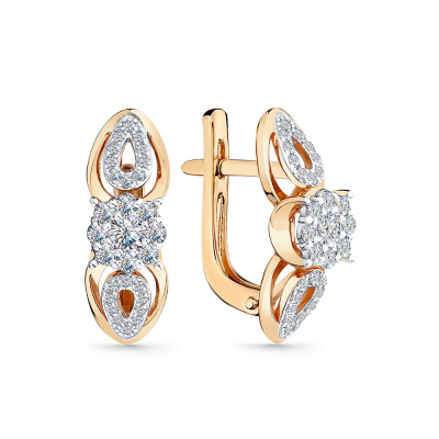 Серьги 2-408815-00-00 золото