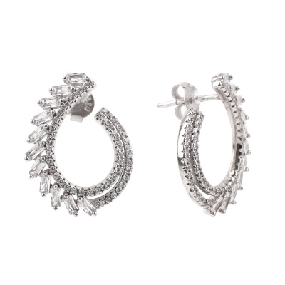 Серьги сС480 серебро Мессика