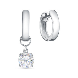 Серьги конго 421-10-665 серебро