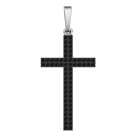 Крест декоративный 0800226-00205 серебро