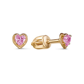 Серьги пусеты 054060 золото