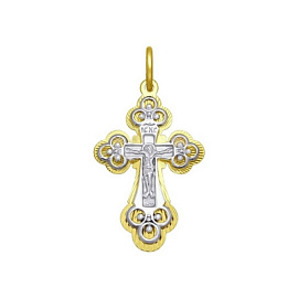 Крест христианский 120314-2 золото