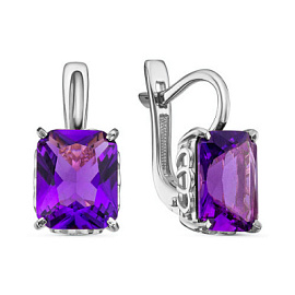 Серьги С-0278 ам серебро