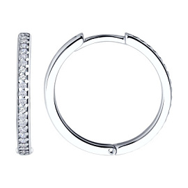 Серьги конго 94026681 серебро