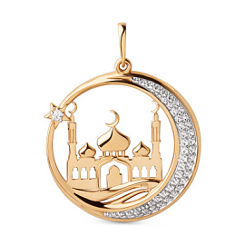 Подвеска религиозная мусульманская 106448-1102 золото